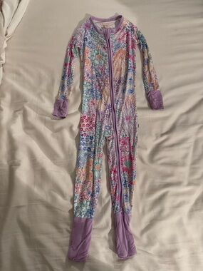 Little Sleepies Doodle Blooms Zippie